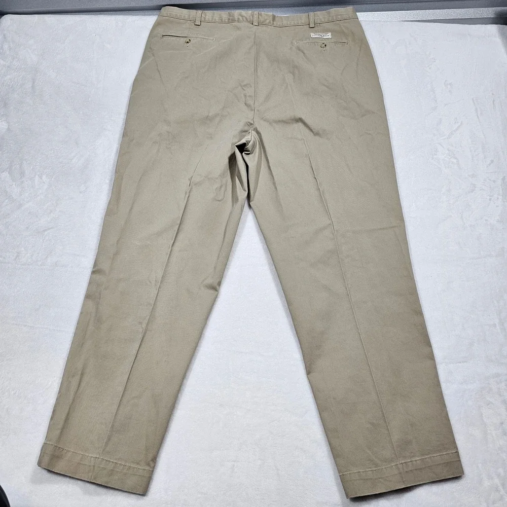 Polo Ralph Lauren BIG Andrew Pant Mens 42x31 Khaki Pleated Chino Old Money Ivy